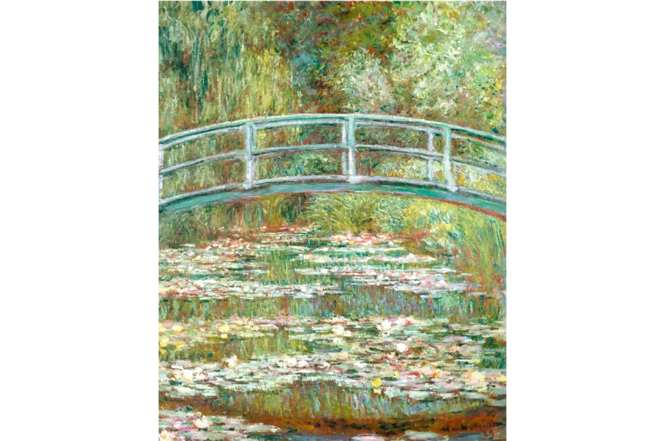Mosaic Puzzles Monet Bridge puzzle lemn 100 piese tablou