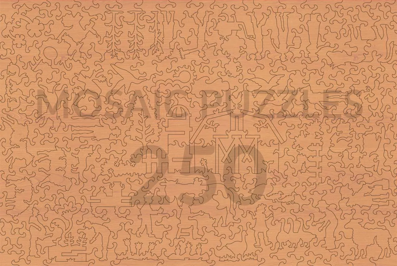Mosaic Puzzles Joyful Morning tractor puzzle lemn 500 piese