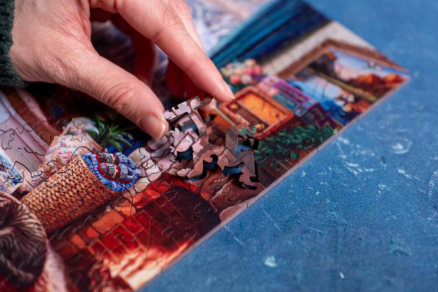 Mosaic Cozy Afternoon puzzle lemn 500 piese iarna