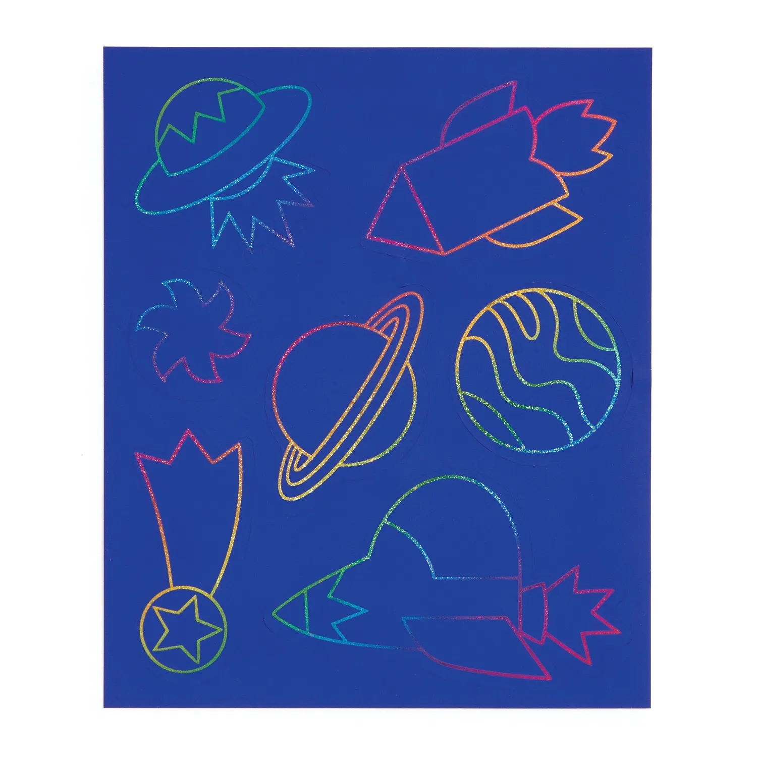 Mudpuppy Cosmic Galaxy Scratch Magic set scratch