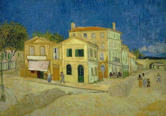 Mosaic The Yellow House puzzle lemn 500 piese Van Gogh