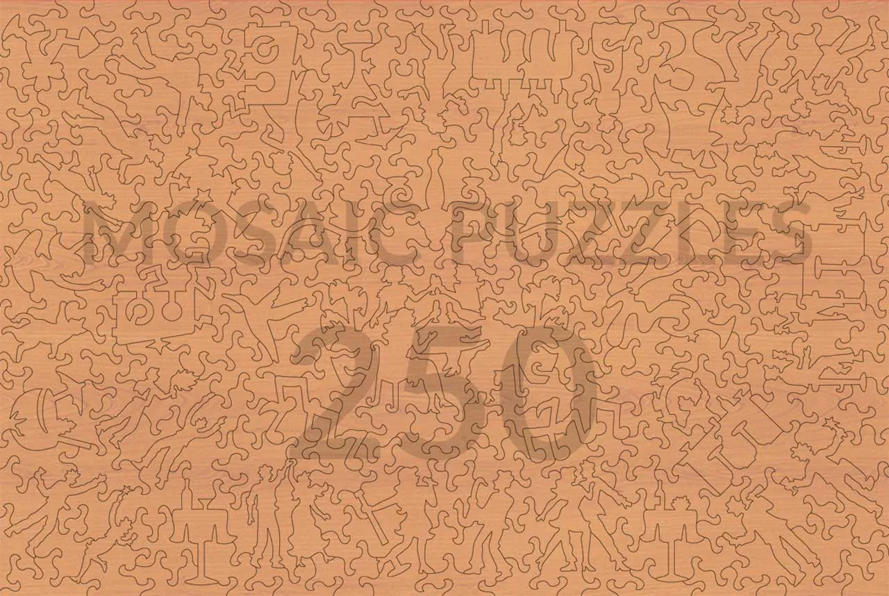 Mosaic Puzzles Just to be Conspicuous puzzle lemn 500 piese