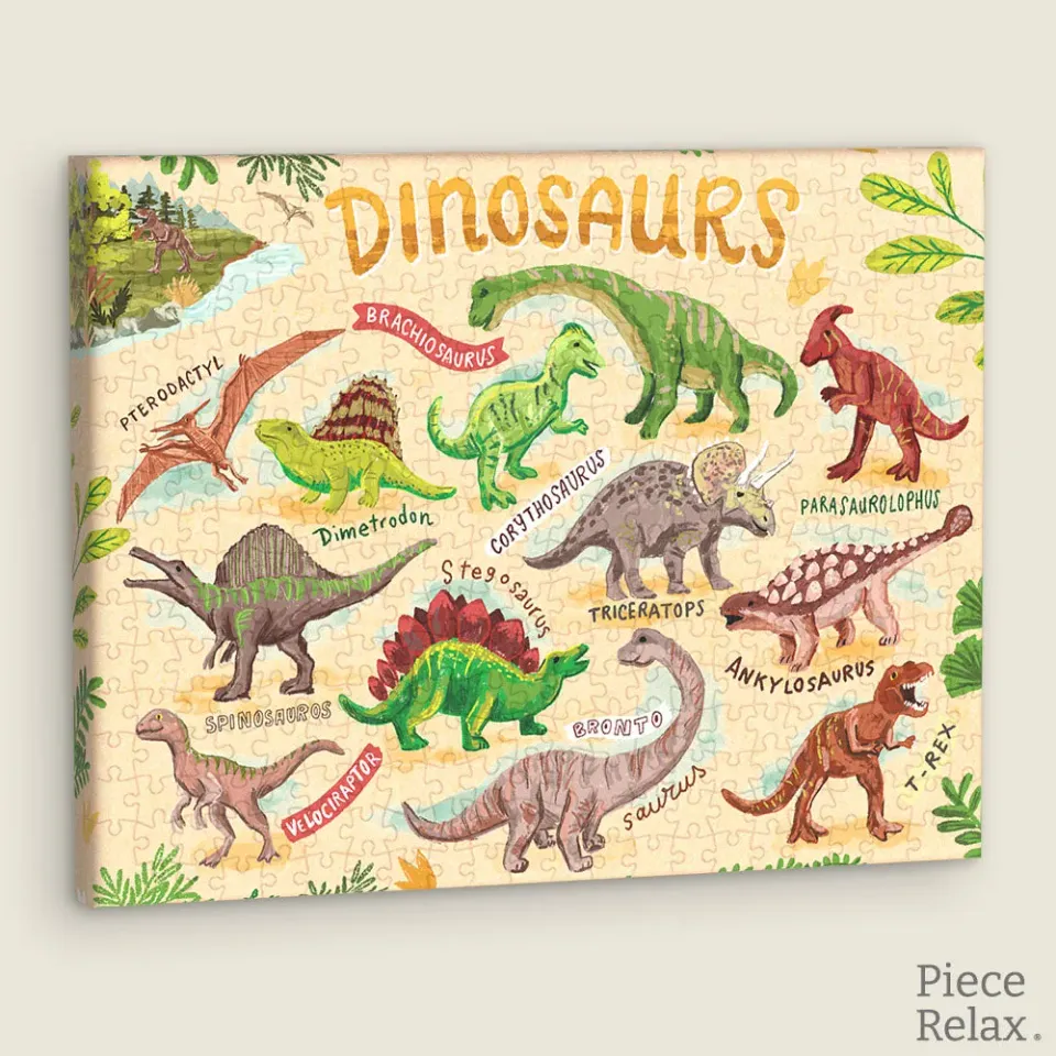 PieceRelax Roardinos puzzle canvas dinozauri copii
