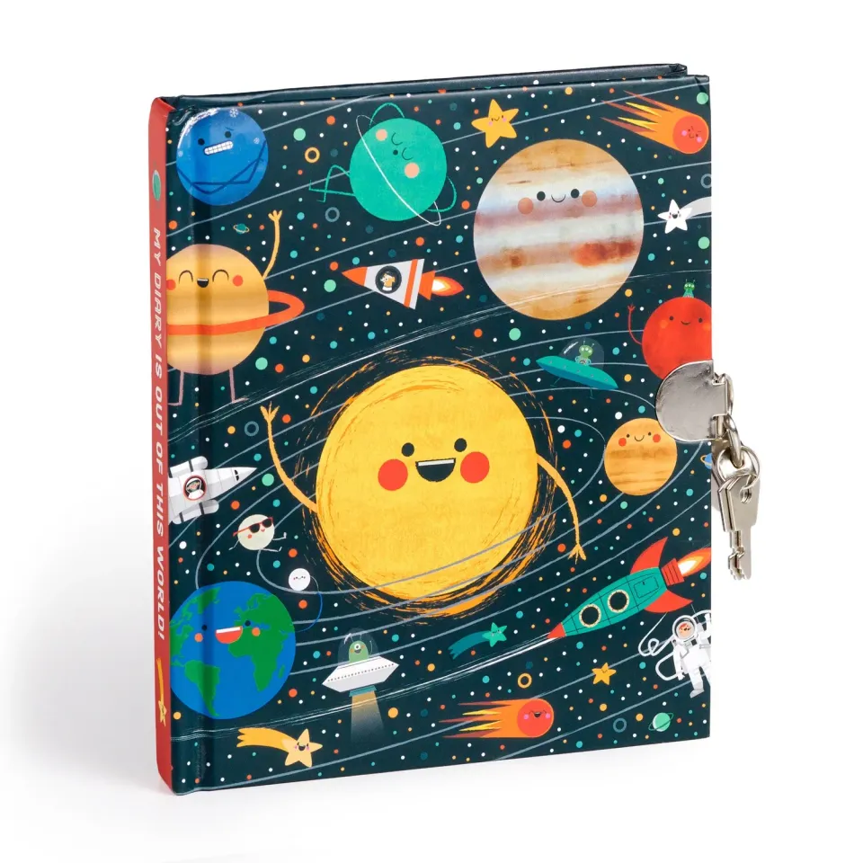 Mudpuppy Solar System Jurnal cu lacăt 192 pagini 16.5x14cm