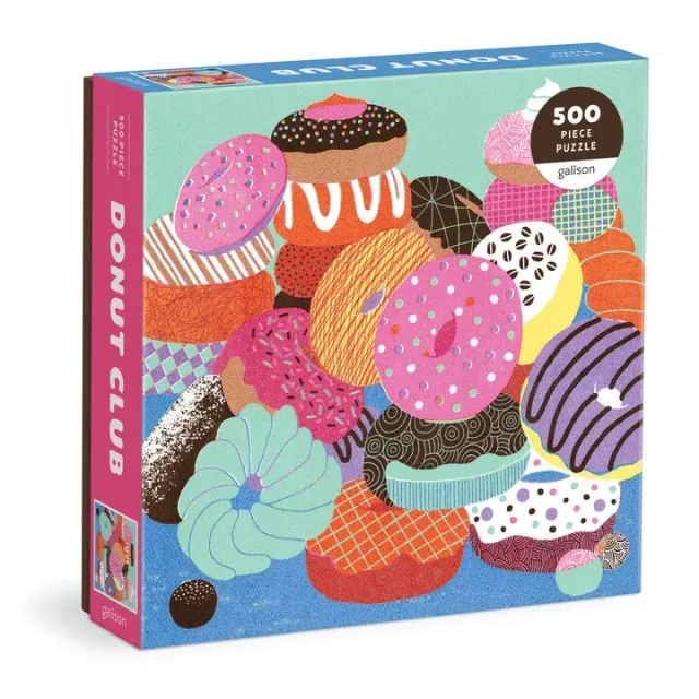 Mudpuppy Donut Club puzzle 500 piese gogoși