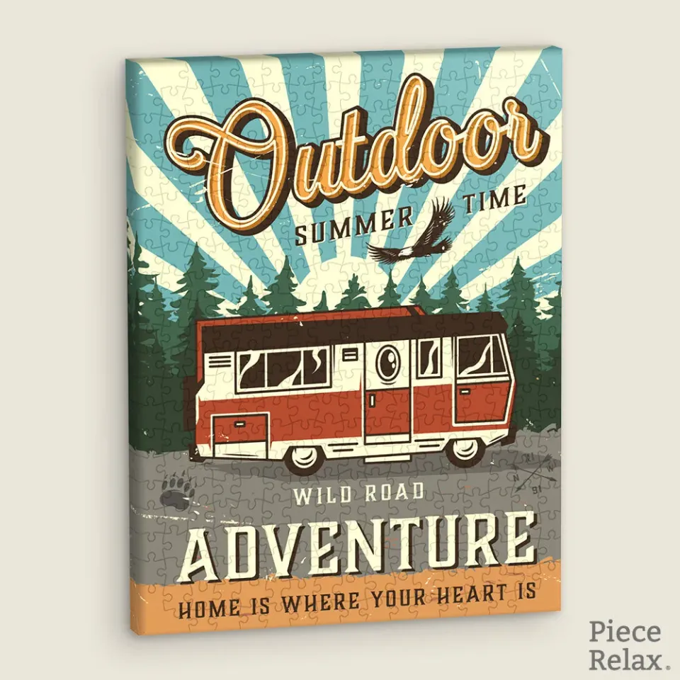 PieceRelax Camper Van HN1276 puzzle canvas retro