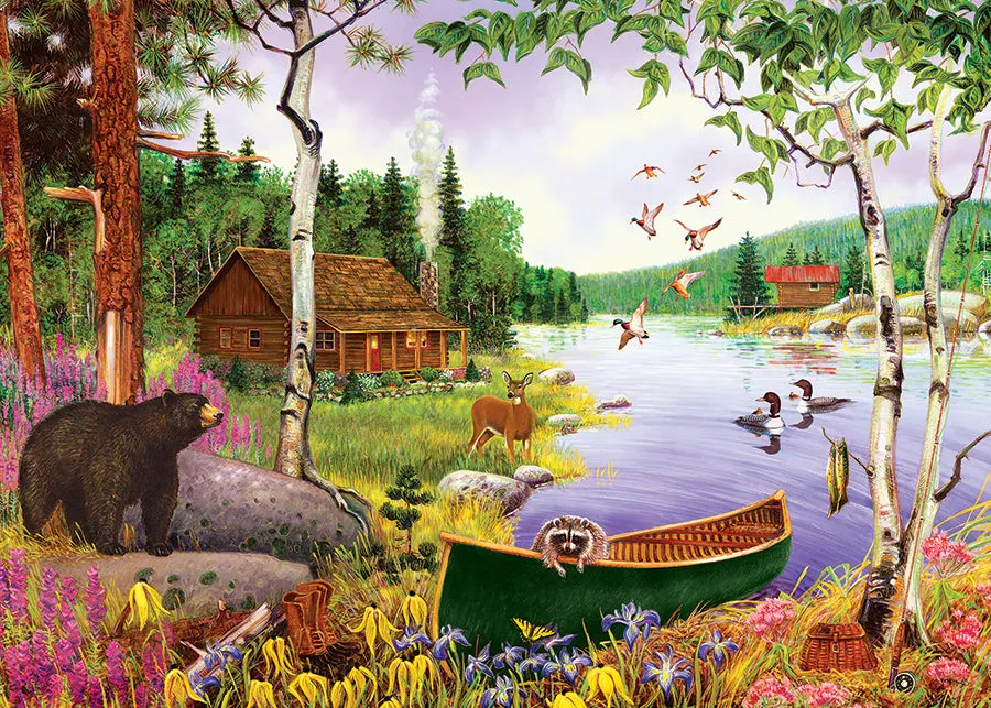 Cobble Hill Bear Lake puzzle 35 piese tava copii