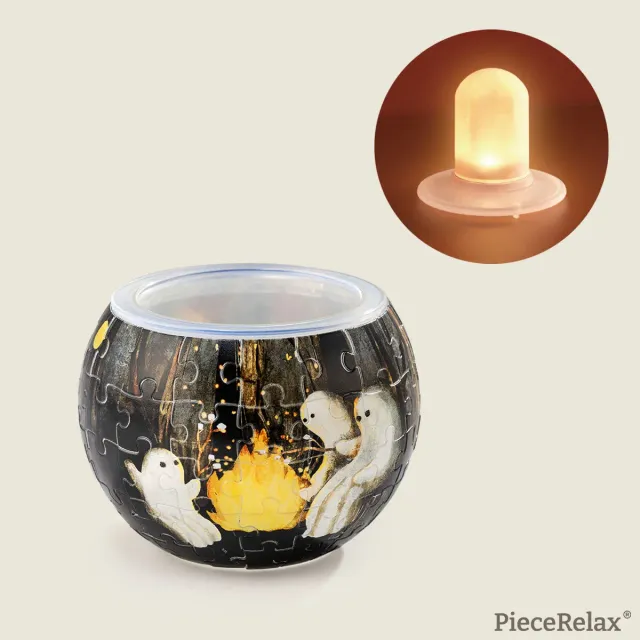 PieceRelax Spooky Night Walk KL1079 puzzle 3D felinar Halloween