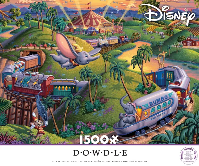 Ceaco Disney Dowdle Dumbo Flying Elephant puzzle 1500