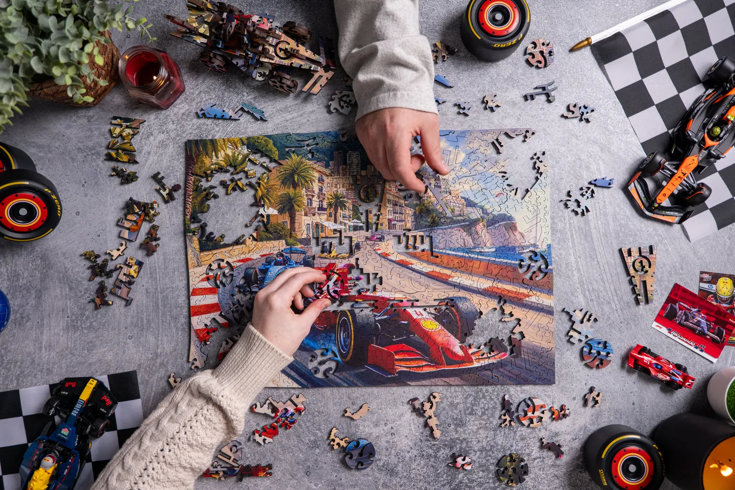 Mosaic Puzzles Riviera Circuit puzzle 3D lemn 500 piese F1