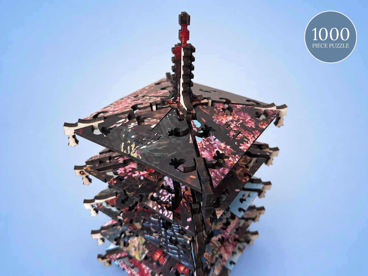 Mosaic Puzzles Heritage 3D Kyoto in Bloom puzzle lemn 1000 piese 3D