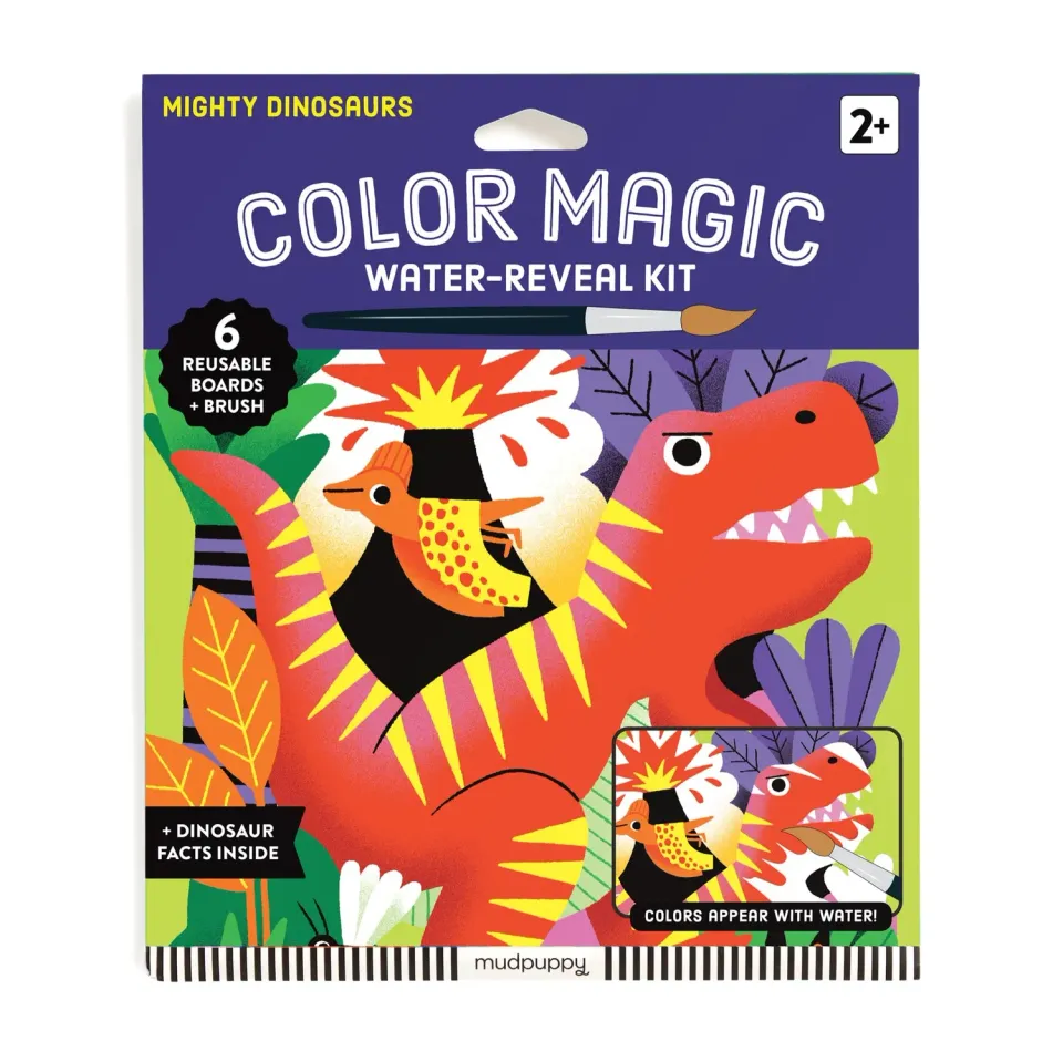 Mudpuppy Mighty Dinosaurs Color Magic kit pictură cu apă dinozauri