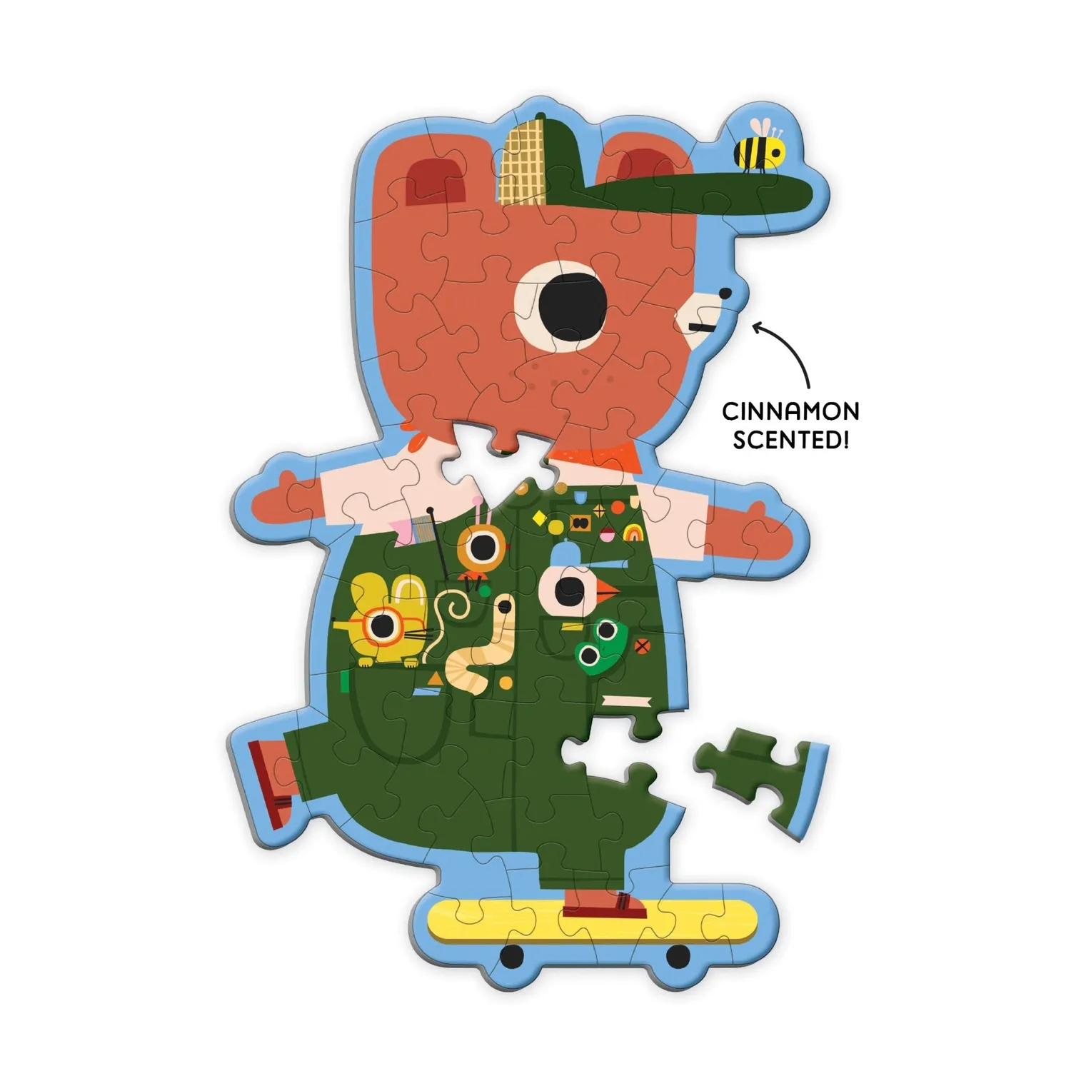 Mudpuppy Cinnamon Bear puzzle mini 48 piese parfumat