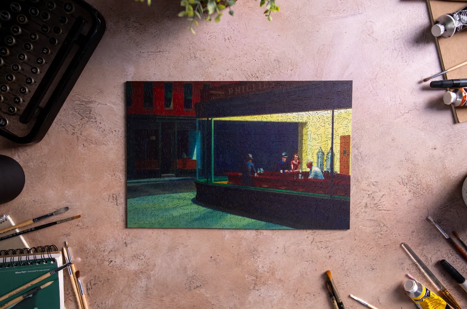 Mosaic Puzzles Nighthawks puzzle lemn 1000 piese arta clasica