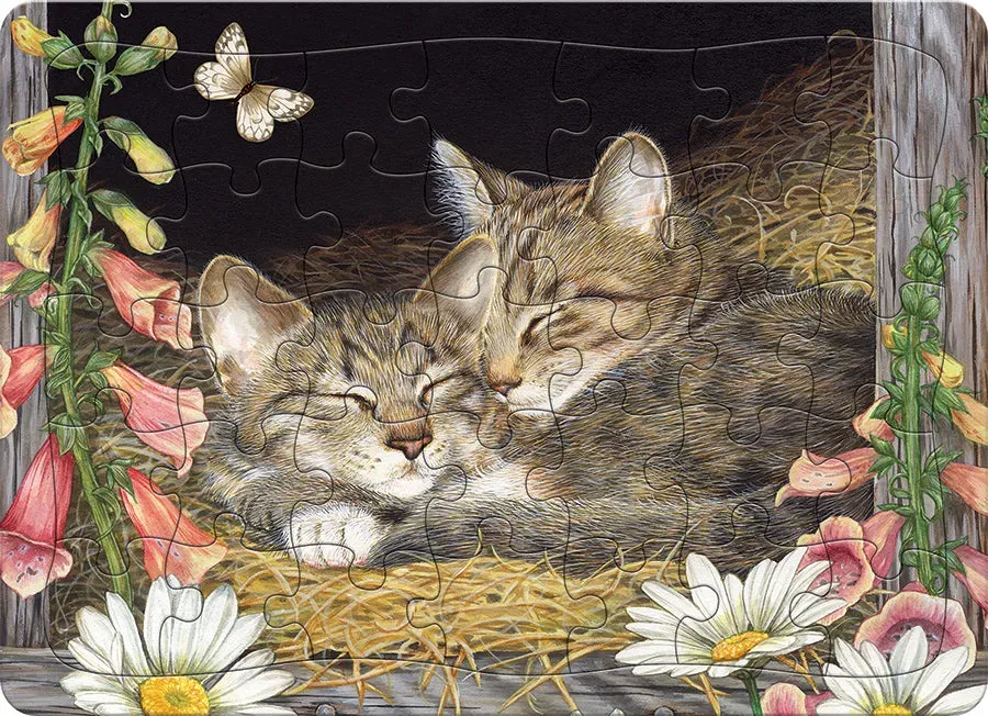 Cobble Hill Morning Snooze puzzle tavita 35 piese pisici