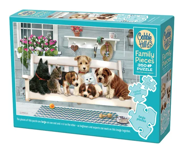 Cobble Hill Family Porch Pals puzzle 350 piese