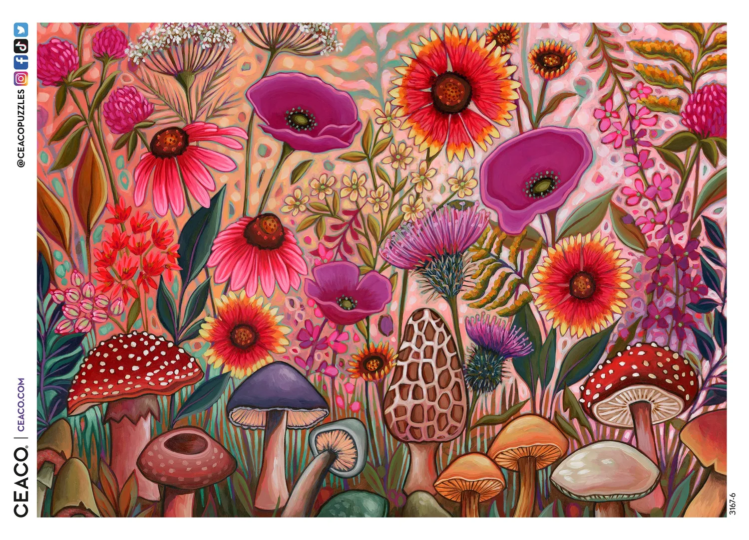 Ceaco Peggy's Garden Morel of the Story puzzle 1000 piese
