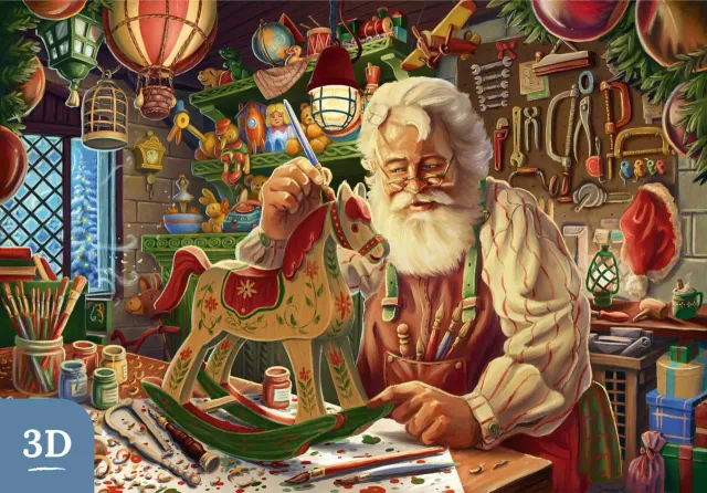 Mosaic Puzzles Heritage 3D Toymaker's Workshop puzzle 250 piese