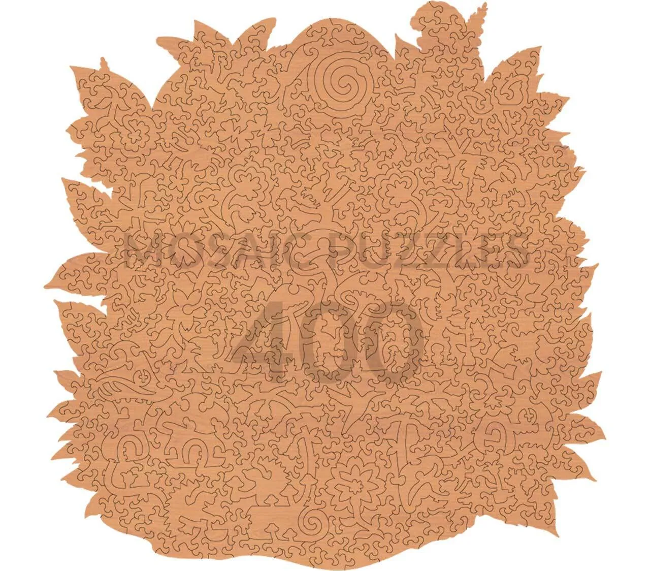 Mosaic Puzzles Mushroom Hideaway puzzle lemn 400 piese fantezie