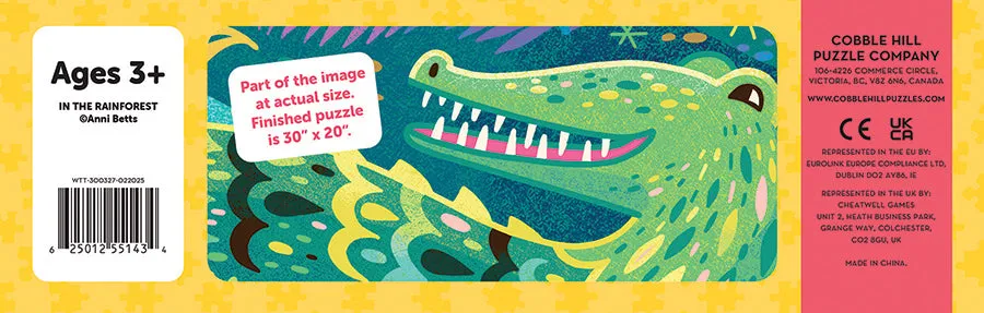 Cobble Hill In the Rainforest puzzle podea 35 piese animale