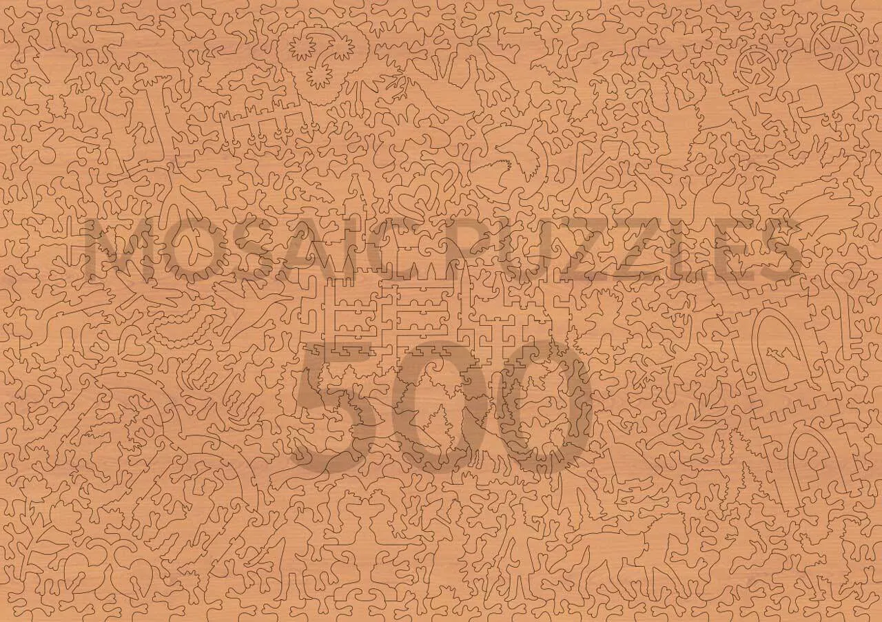 Mosaic Puzzles A Castle in the Clouds puzzle 500 piese castel