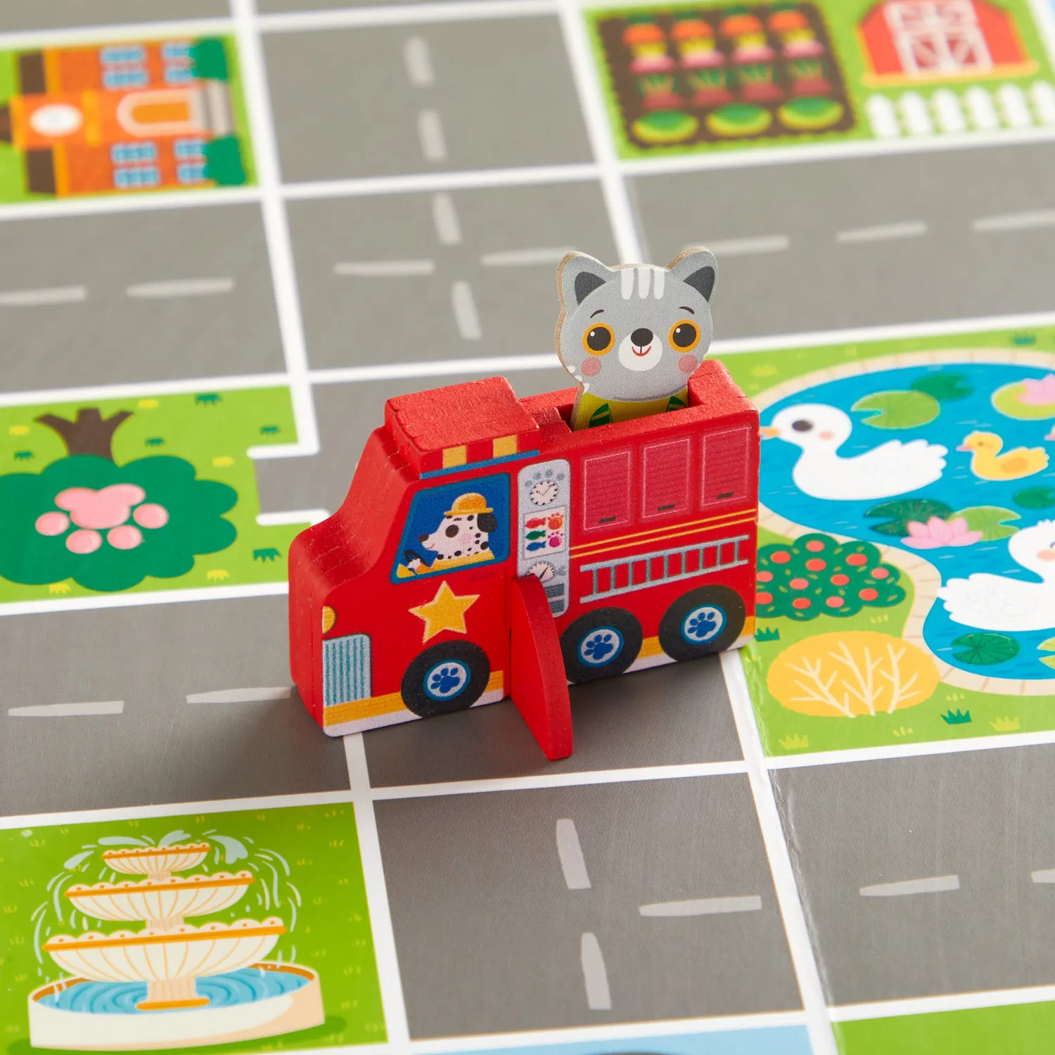 Mudpuppy Fire Engine Rescue joc cooperativ pompieri