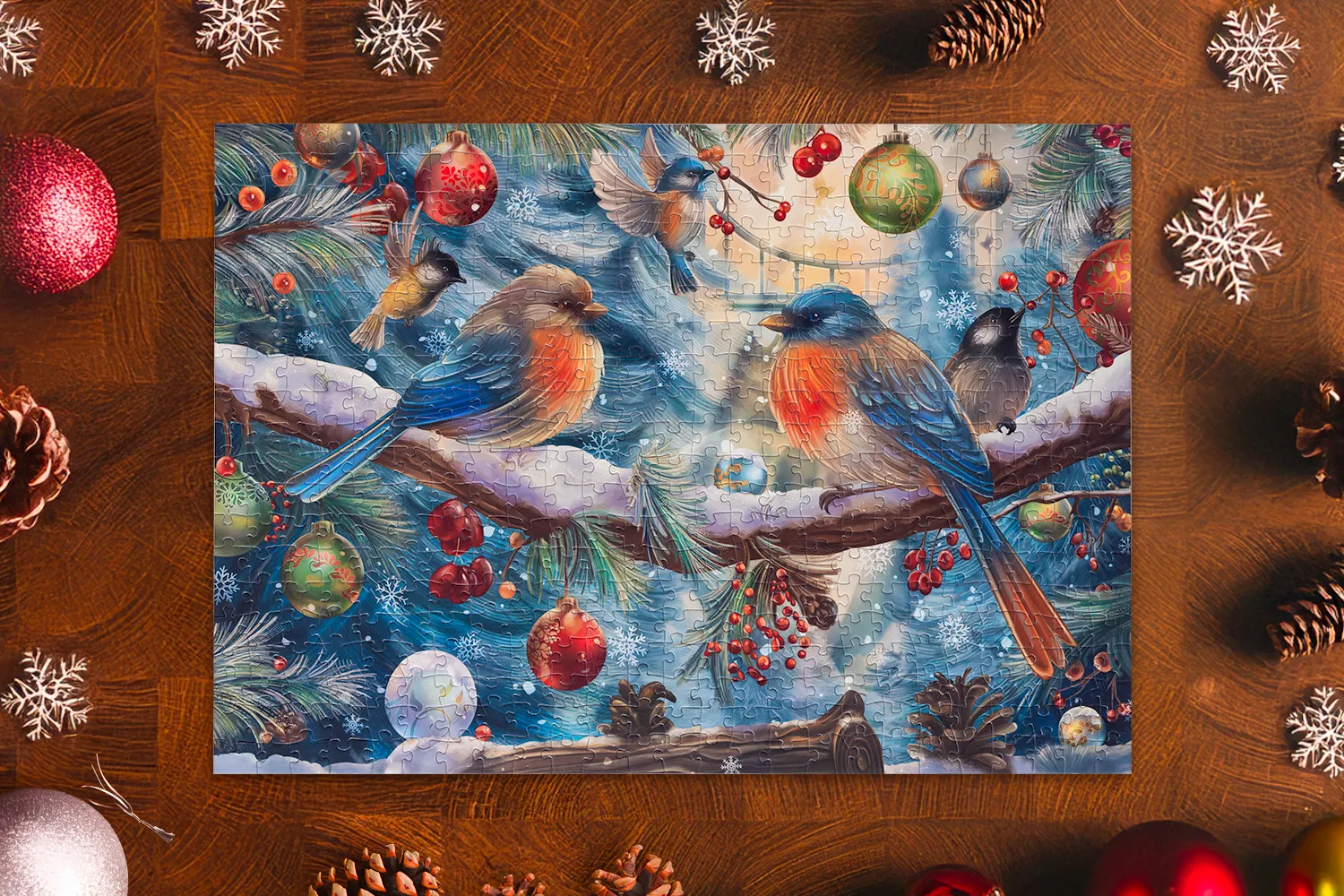 Mosaic Puzzles Traditions Songbirds puzzle 500 piese