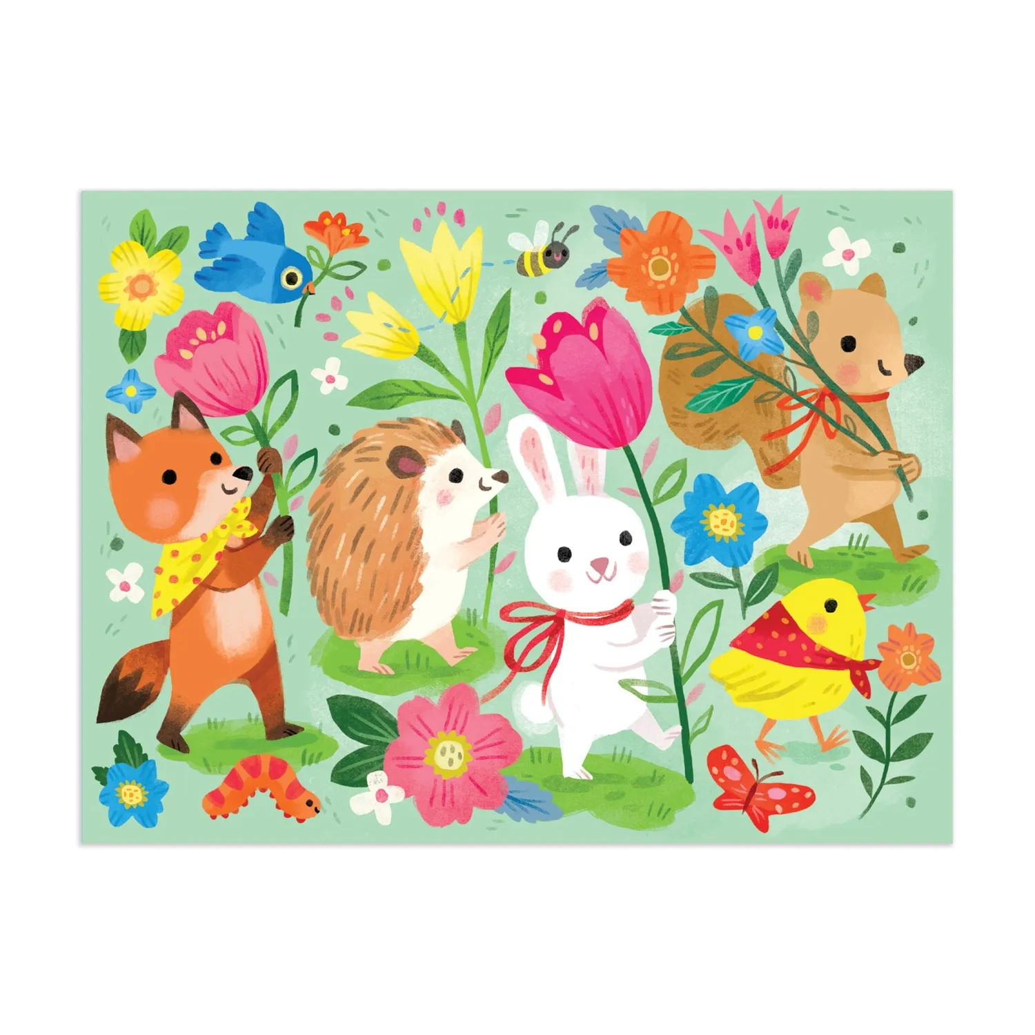 Mudpuppy Springtime Parade puzzle to go 36 piese pascala