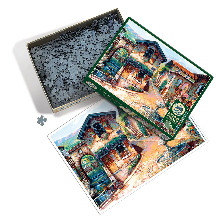 Cobble Hill Fountain on the Square puzzle 1000 piese sat