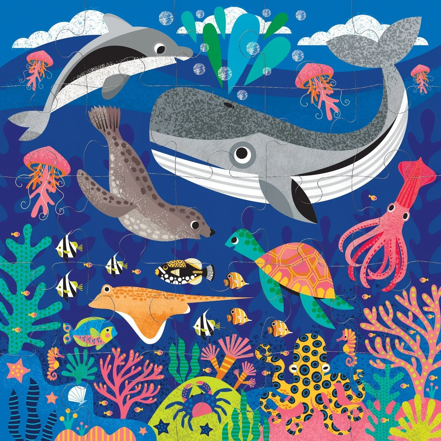 Mudpuppy Depths of the Sea puzzle podea 25 piese mari