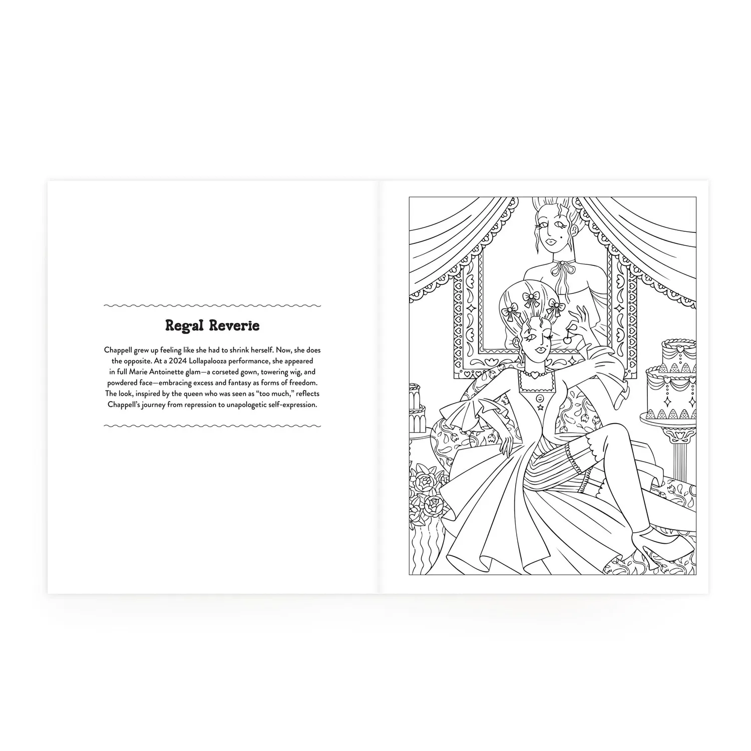 Mudpuppy Chappell Roan carte de colorat 20 ilustratii