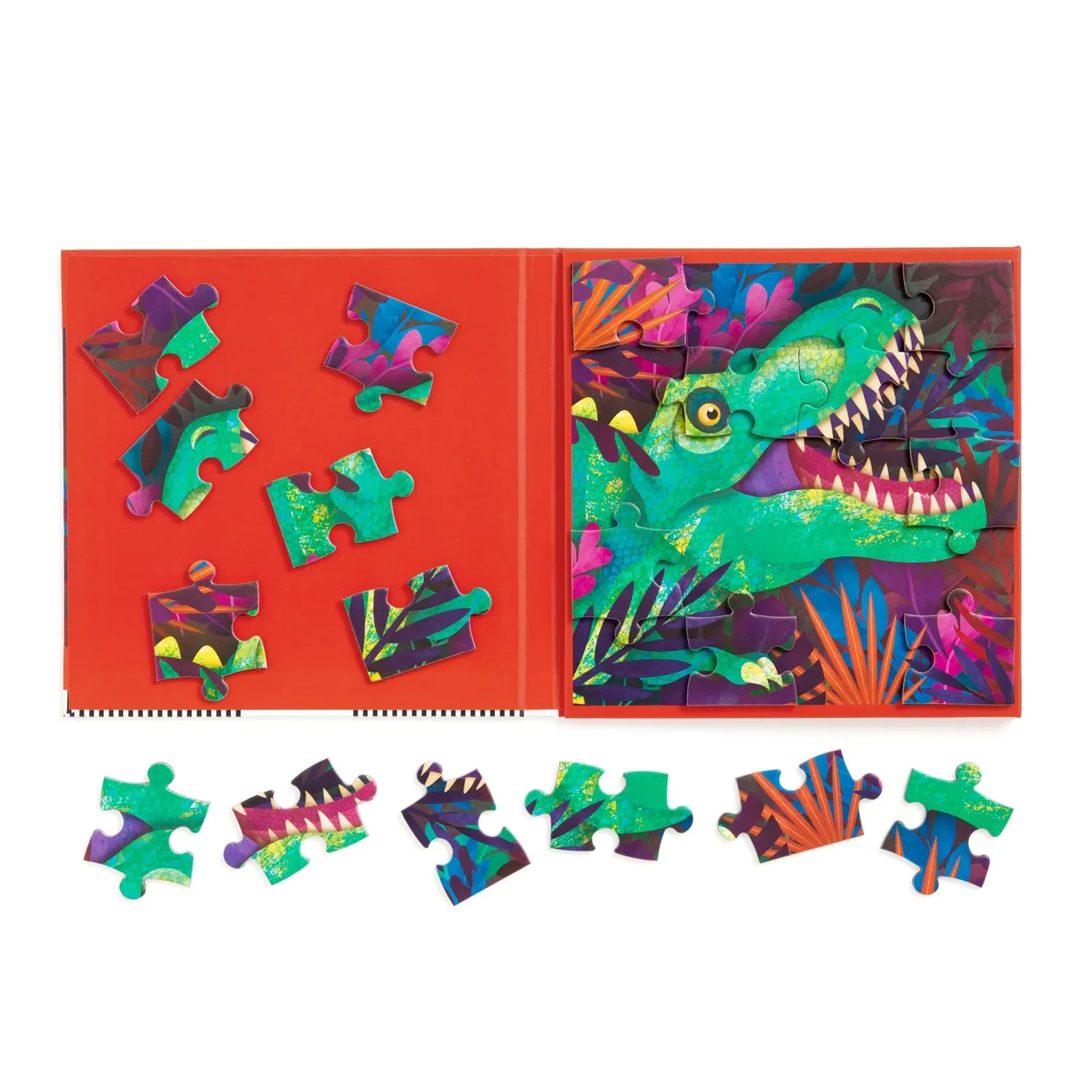 Mudpuppy Dinosaur Roar puzzle magnetic 20 piese