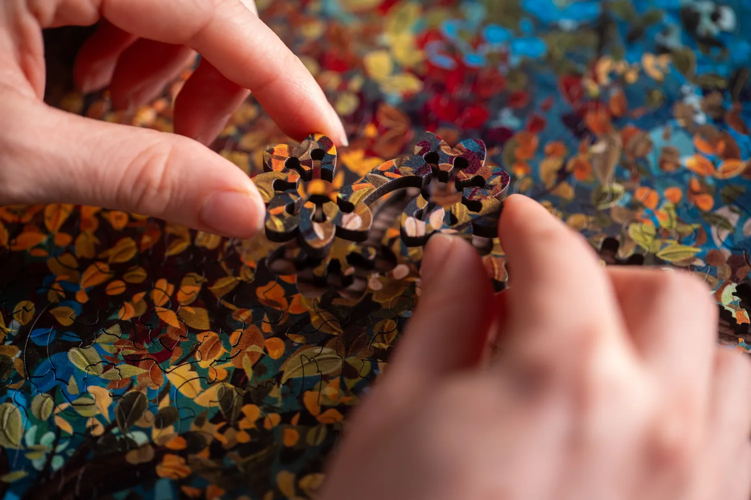 Mosaic Puzzles Autumn Tree puzzle 1000 piese lemn