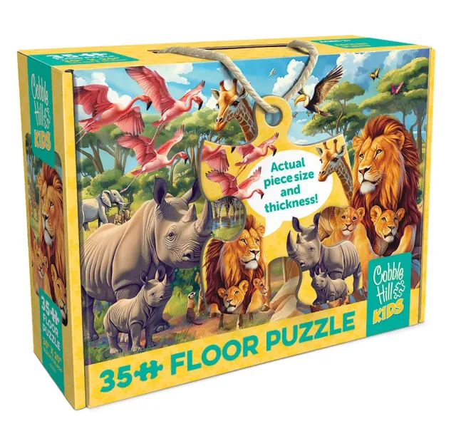 Cobble Hill African Plains puzzle podea 35 piese copii