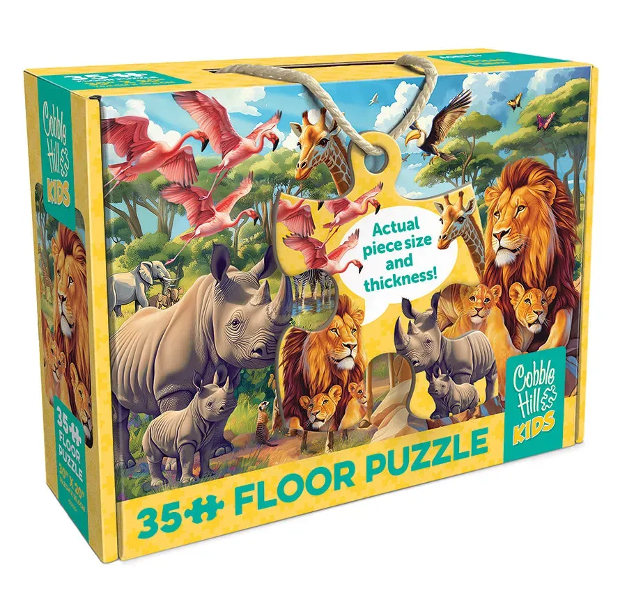 Cobble Hill African Plains puzzle podea 35 piese copii