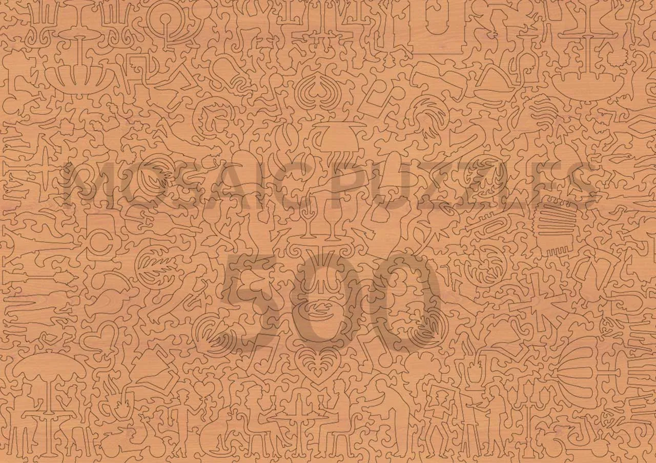 Mosaic Puzzles Tea Time Treasures puzzle lemn 100 piese