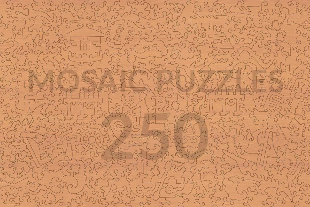Mosaic Puzzles Blue Harbor Walk puzzle lemn 50 piese port