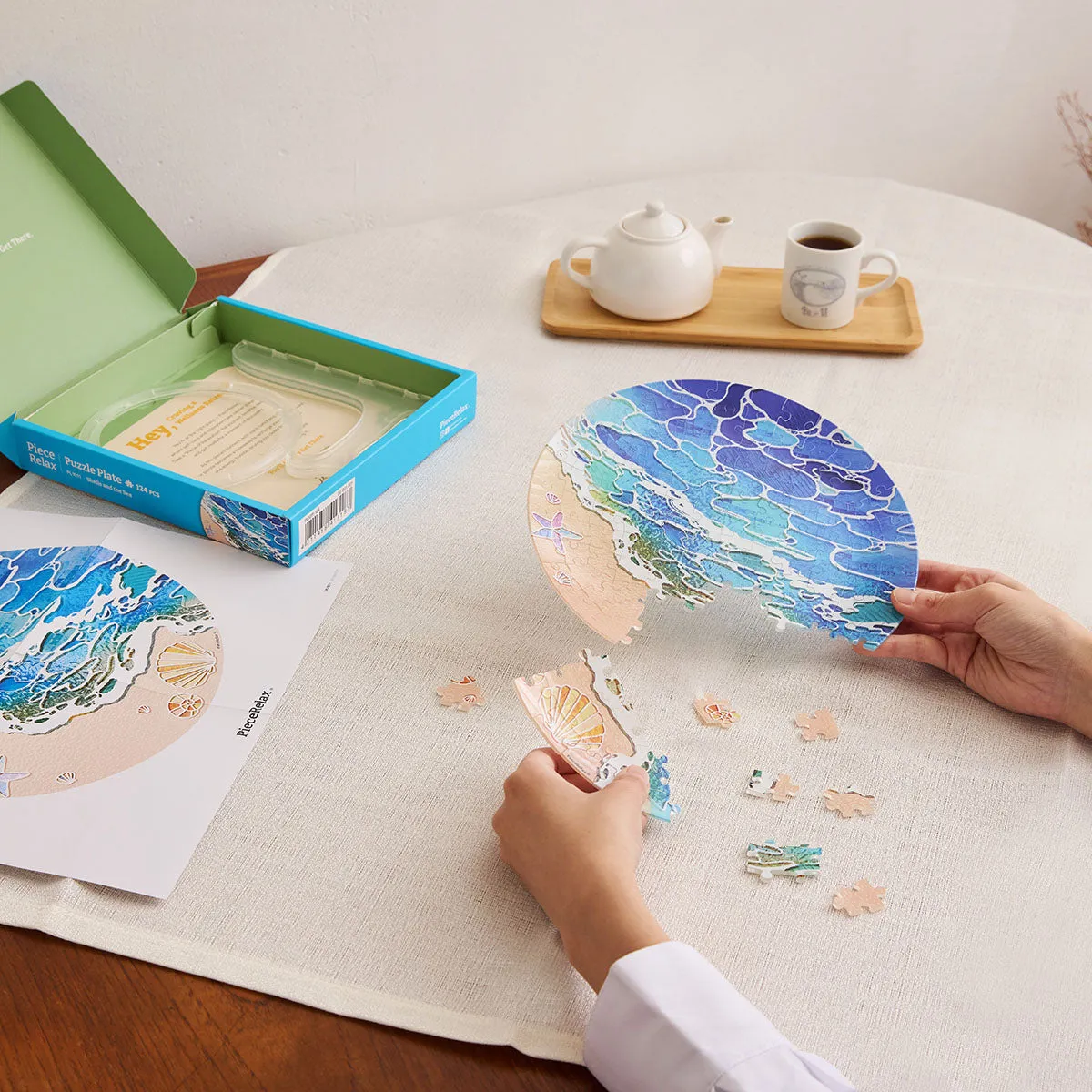 PieceRelax Shells and the Sea PL1011 farfurie puzzle scoici