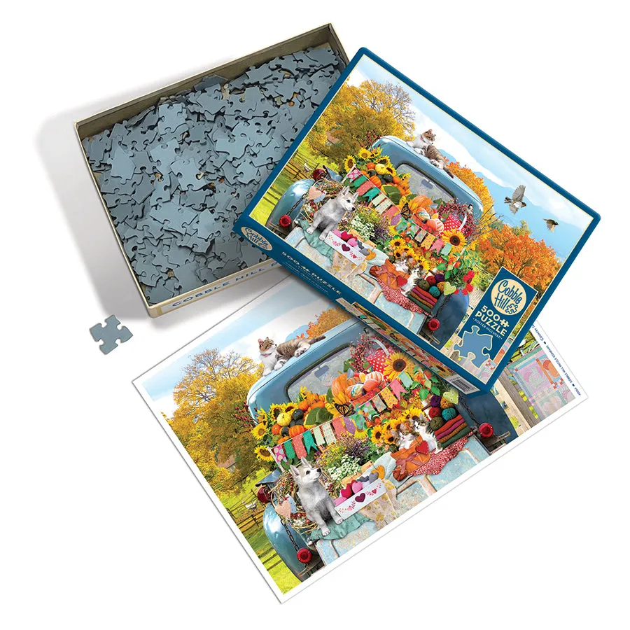 Cobble Hill Country Truck in Autumn puzzle 500 piese toamna