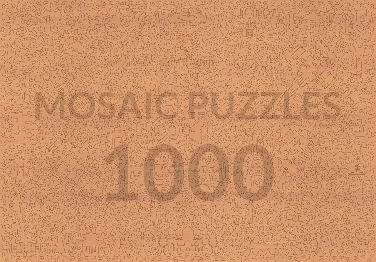 Mosaic Puzzles World Map 1635-1649 puzzle lemn 500 piese hartă veche