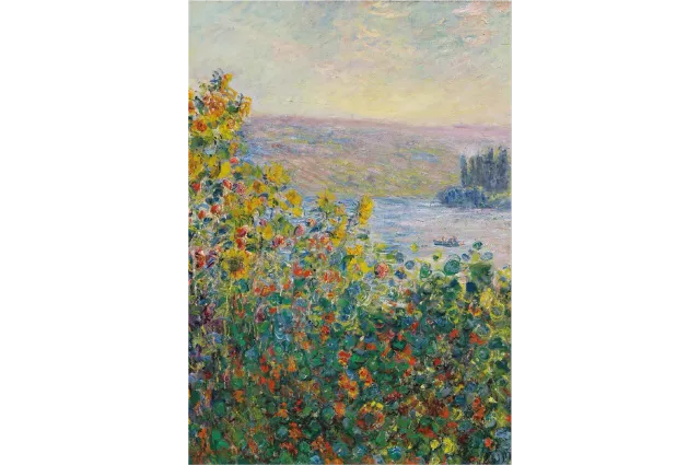 Mosaic Puzzles Flower Beds Monet puzzle lemn 500 piese flori