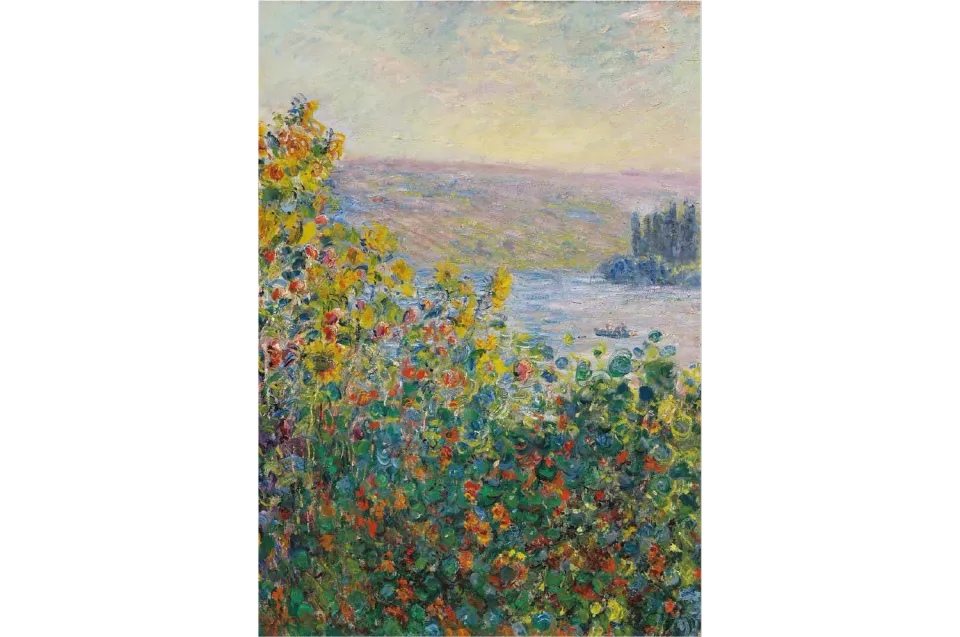 Mosaic Puzzles Flower Beds Monet puzzle lemn 500 piese flori
