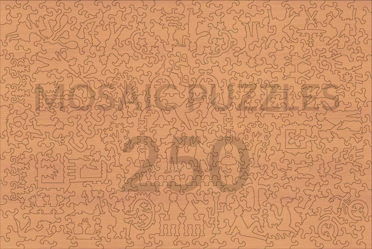 Mosaic Puzzles Farewell to Anger puzzle lemn 50 piese colorat