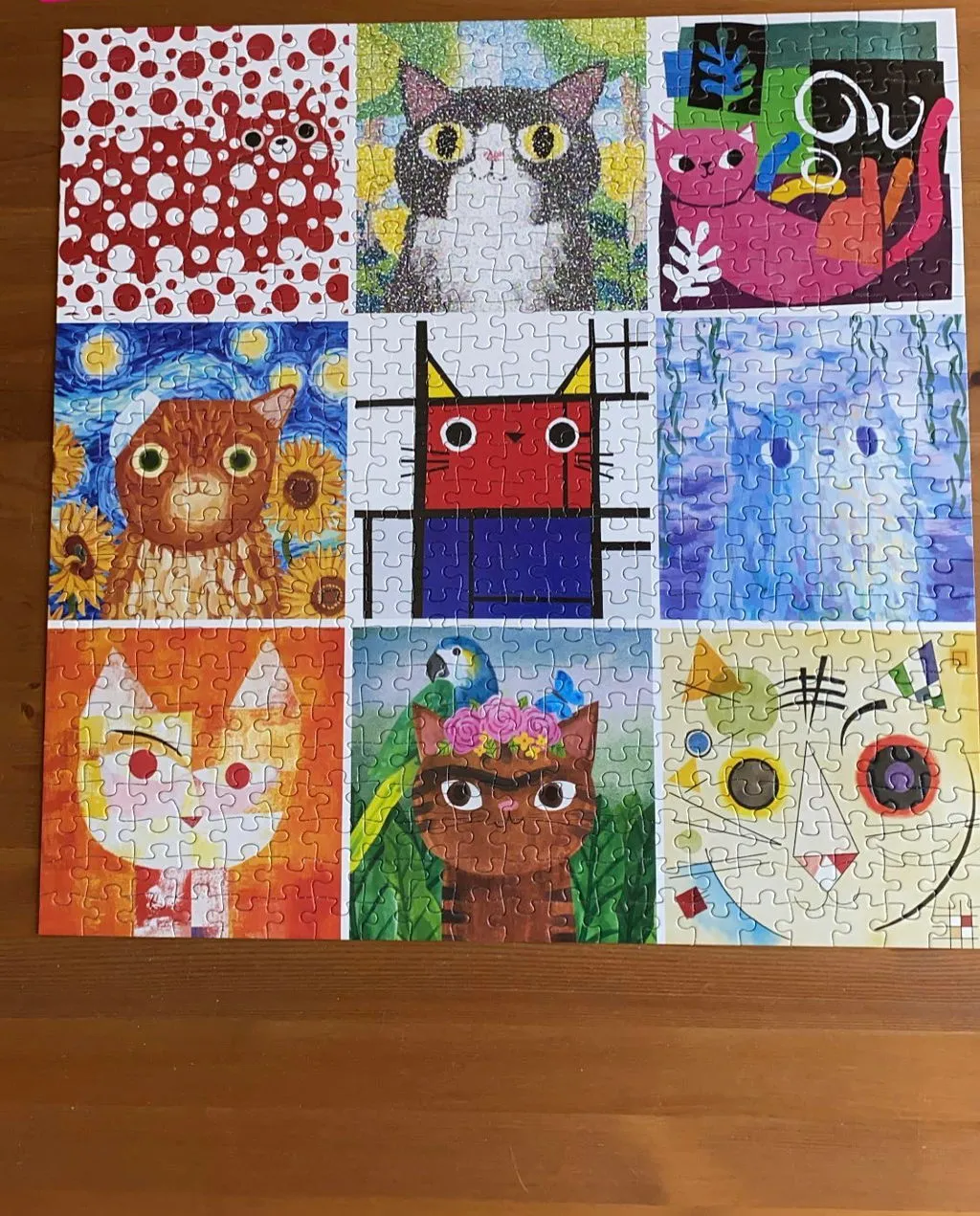 Mudpuppy Artsy Cats puzzle 500 piese pisici