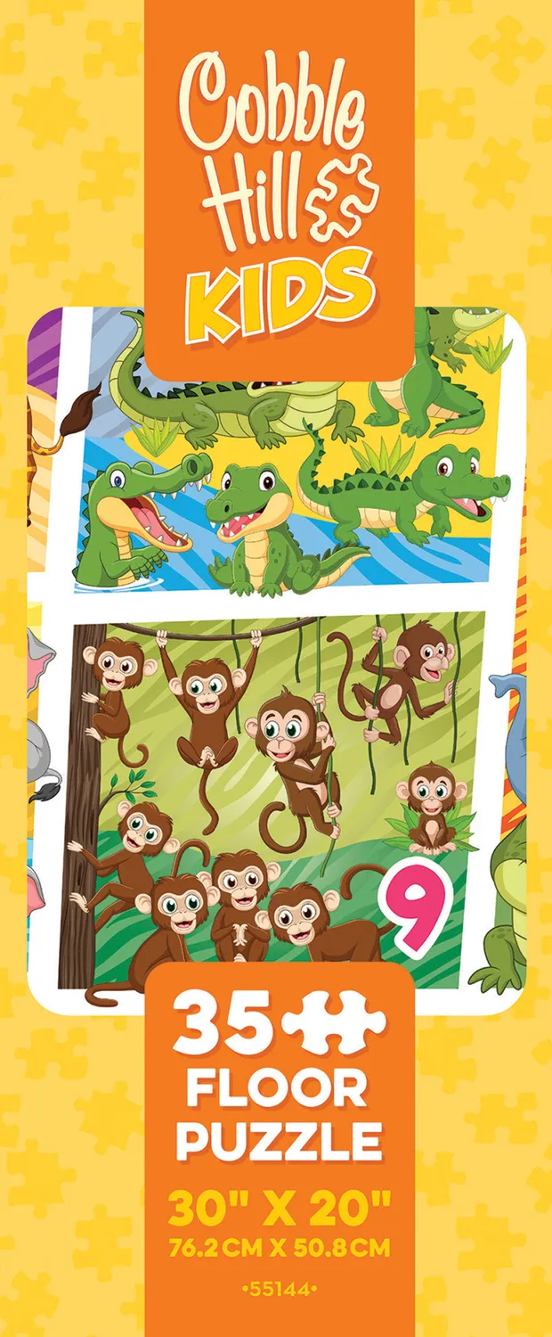Cobble Hill Animal Count puzzle podea 35 piese cifre