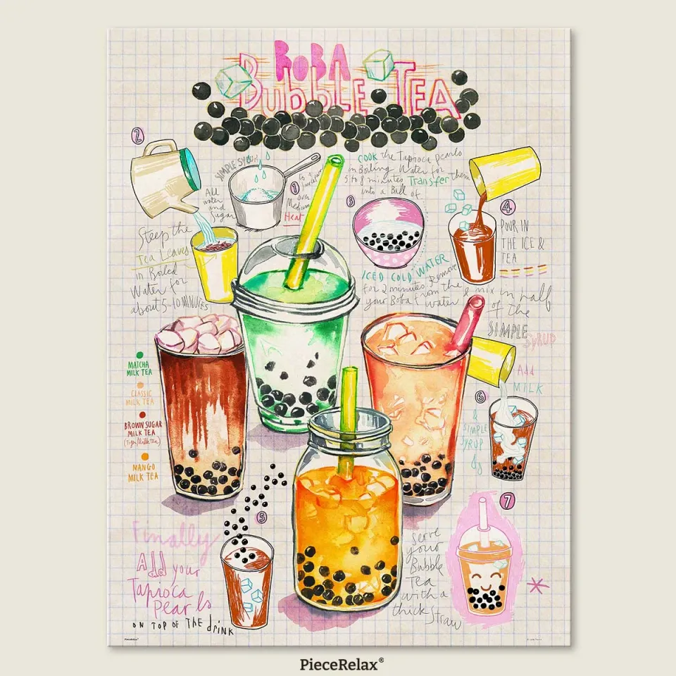PieceRelax PieceClicks U1083 puzzle 1008 piese Bubble Tea