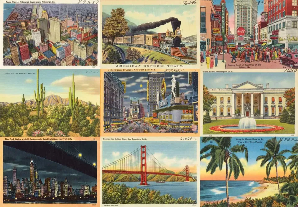 Mosaic Puzzles American Souvenirs puzzle lemn 100 piese colaj