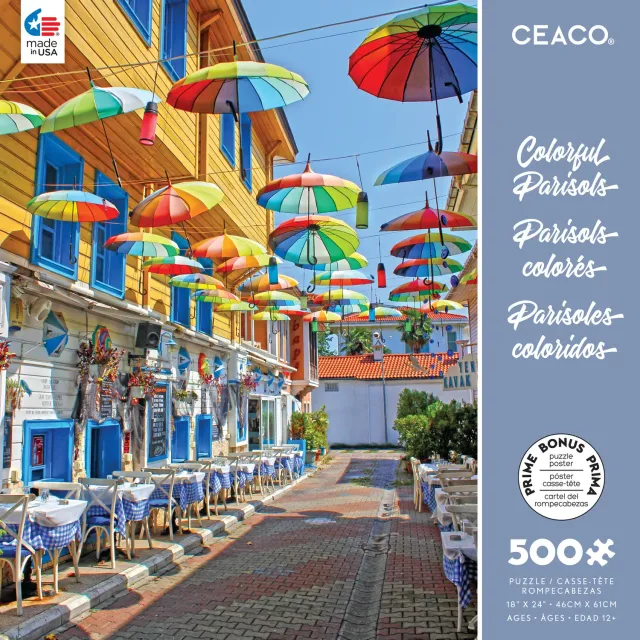 Ceaco Colorful Parisols puzzle 500 piese peisaj