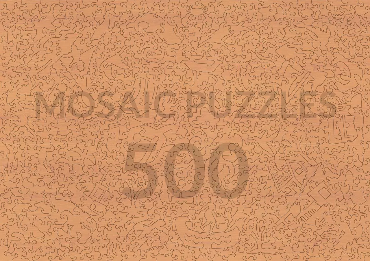 Mosaic Puzzles A Canal in Autumn Kutscha puzzle lemn 500 piese