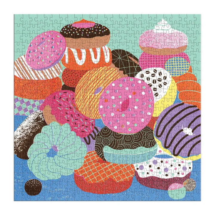 Mudpuppy Donut Club puzzle 500 piese gogoși